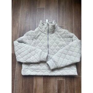 lululemon quilted scuba half zip sweater M/L